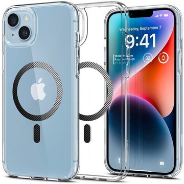 Чехол-накладка Spigen for Apple Iphone 14 Plus Ultra Hybrid MagFit Carbon Fiber