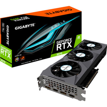 Відеокарта GIGABYTE Nvidia GeForce RTX 3070 EAGLE V2.0 8GB (GV-N3070EAGLE-8GD rev.2.0)