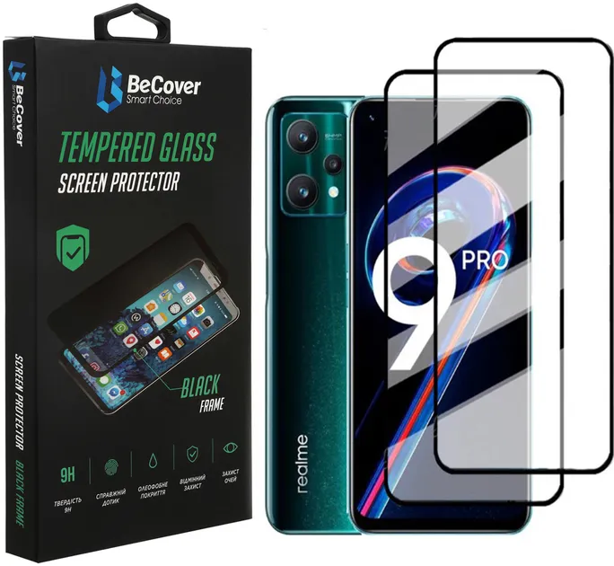 Захисне скло BeCover Realme 9 Pro Black (707878)