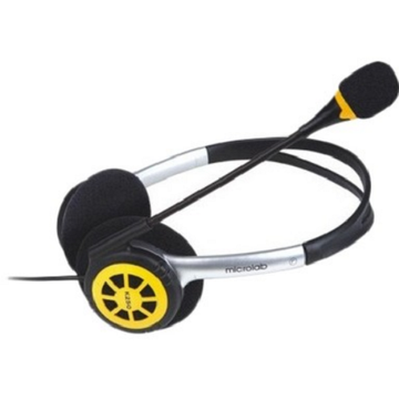 Навушники Microlab Black/Yellow K250Y