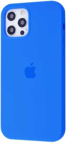Панель iPhone 12 Pro Max Silicone Case Full Cover Blue