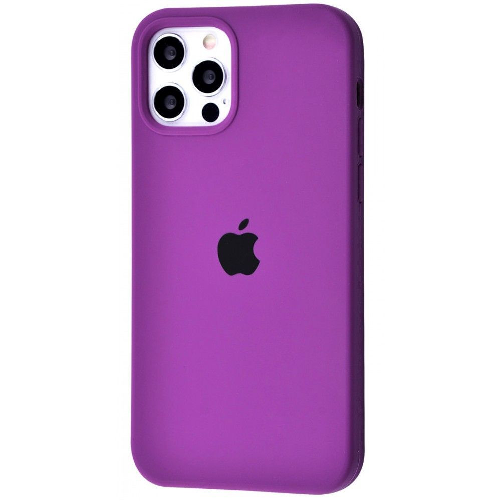 Панель iPhone 12 Pro Max Silicone Case Full Cover Purple