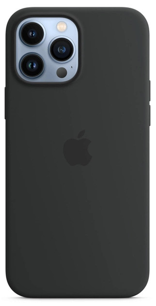 Панель iPhone 13 MagSafe Silicone case original Black Midnight