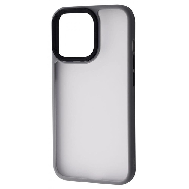 Чехол-накладка iPhone 13 Pro Max Shadow Matte Metal Buttons Grey