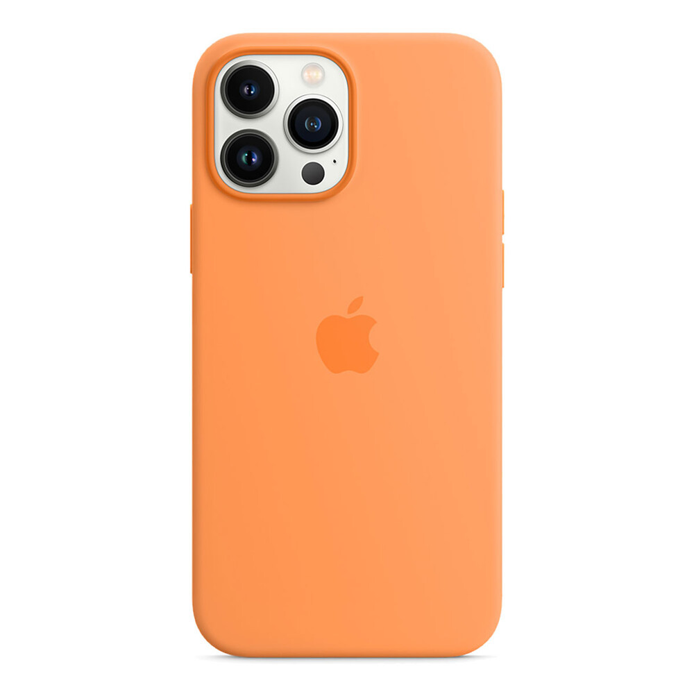 Чохол-накладка iPhone 13 Pro Max MagSafe Silicone case original Orange Marigolg