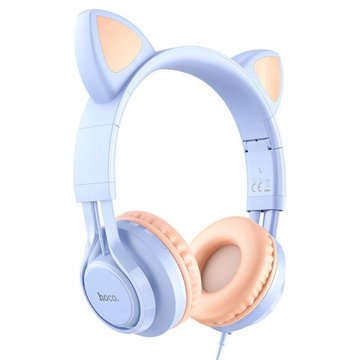 Наушники Hoco W36 Cat ear headphones Blue