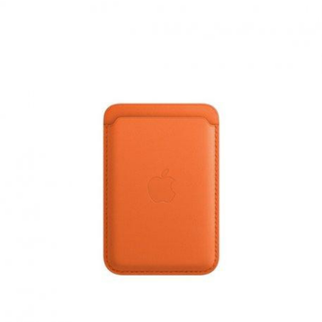 Чехол Apple Leather Wallet with MagSafe Orange (MPPY3)