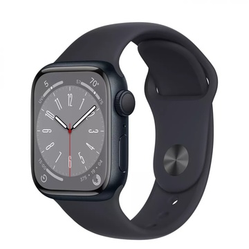 Смарт-часы Apple Watch 8 GPS 41mm Midnight Aluminium Case with Midnight Sport Band - Regular S/M (MNP53UL/A) UA