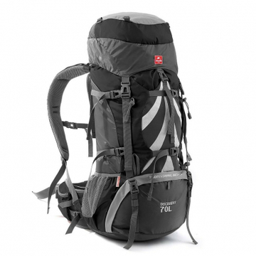 Рюкзак и сумка Naturehike NH70B070-B 70+5L Black/Grey (6927595709009)