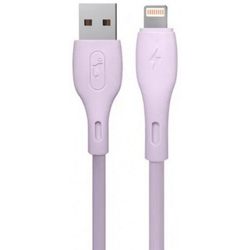 Кабель USB SkyDolphin S22L Soft Silicone USB - Lightning 1м Violet (USB-000600)