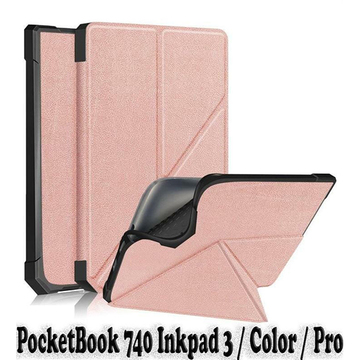 Аксесуари для електронних книг BeCover Ultra Slim Origami PocketBook 740 Inkpad 3 / Color / Pro Rose Gold (707456)