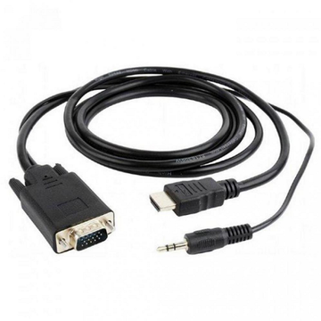 Кабель живлення Cablexpert HDMI-VGA-3.5мм 5м (A-HDMI-VGA-03-5M)