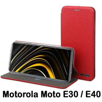 Чехол-книжка BeCover Exclusive for Motorola Moto E30/E40 Burgundy Red (707906)