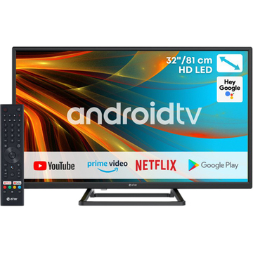 Телевізор eSTAR AndroidTV 2K HD LEDTV32A1T2 Black