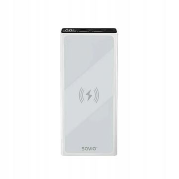 Внешний аккумулятор Savio 10000mAh 20W PD QC3.0 White (SAVBA-06_WV)