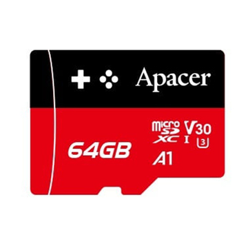 Карта пам'яті  Apacer MicroSDXC 64GB UHS-I/U3 Class 10 (AP64GMCSX10U7-RAGC)