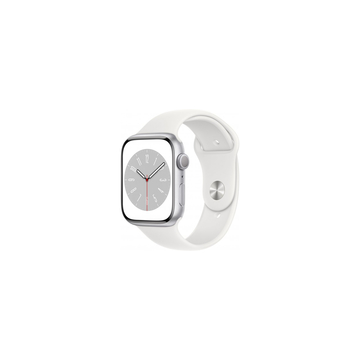 Смарт-часы Apple Watch Series 8 GPS 45 Silver Alum White Sport Band
