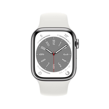 Смарт-годинник Apple Watch 8 45mm Silver/Aluminium Case White Sport Band M/L (MP6Q3)