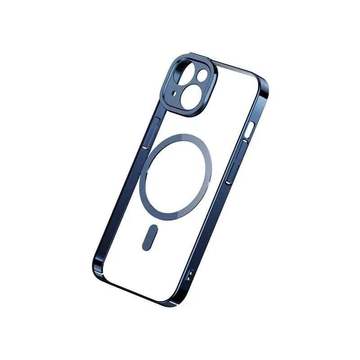Чохол-накладка Baseus iPhone 14 Plus Glitter Case with MagSafe Blue