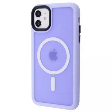 Чохол-накладка Wawe iPhone 11 Matte Colorful Case with MagSafe Light Purple