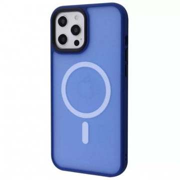 Чохол-накладка Wawe iPhone 12 Pro Max Matte Colorful Case with MagSafe Blue