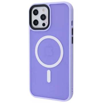 Чохол-накладка Wawe iPhone 12 Pro Max Matte Colorful Case with MagSafe Light Purple