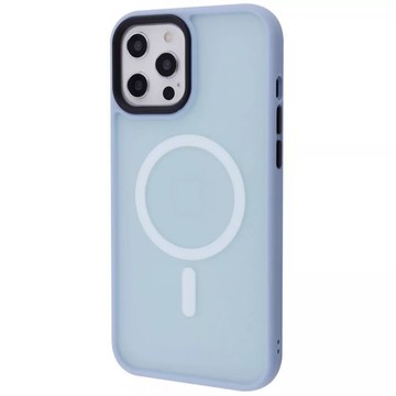 Чохол-накладка Wawe iPhone 12 Pro Max Matte Colorful Case with MagSafe Sierra Blue