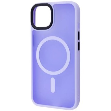 Чохол-накладка Wawe iPhone 13 Matte Colorful Case with MagSafe Light Purple