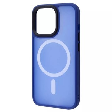 Чехол-накладка Wawe iPhone 13 Pro Matte Colorful Case with MagSafe Blue