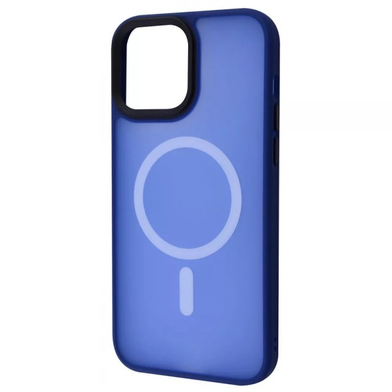 Чехол-накладка Wawe iPhone 13 Pro Max Matte Colorful Case with MagSafe Blue