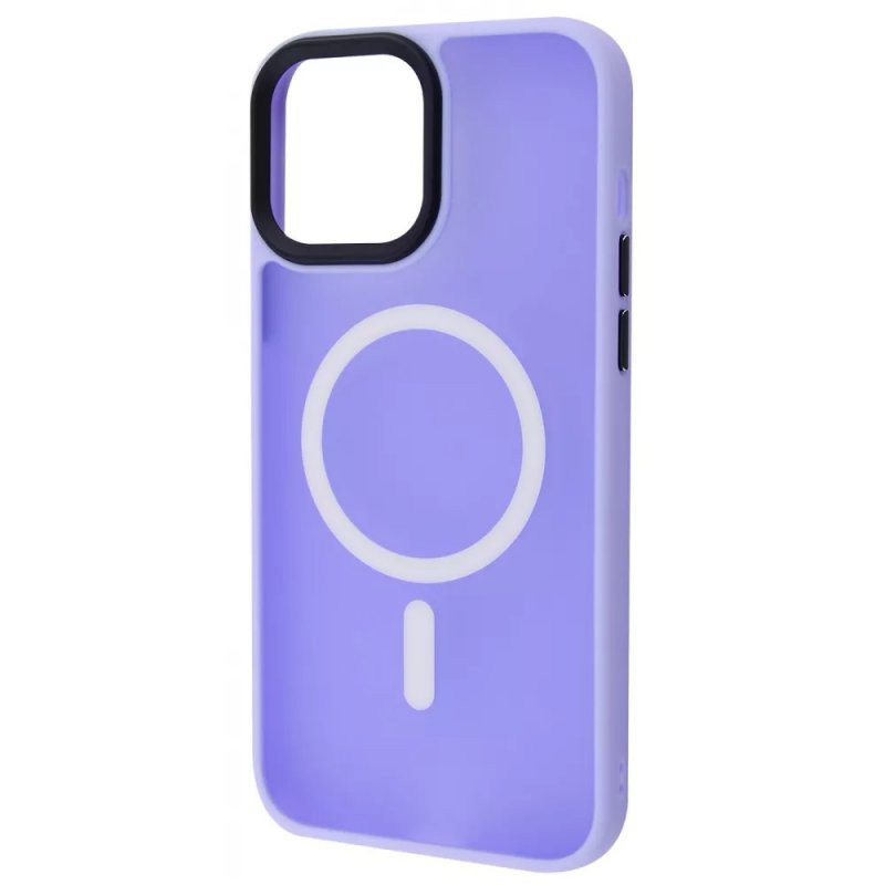 Чохол-накладка Wawe iPhone 13 Pro Max Matte Colorful Case with MagSafe Light Purple