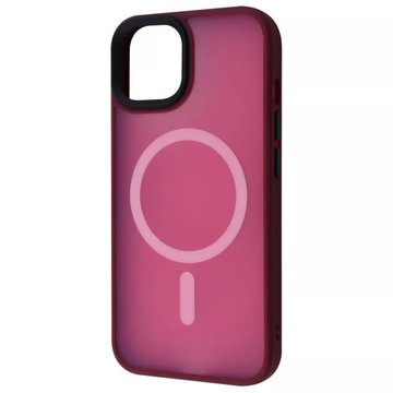 Чохол-накладка Wawe iPhone 14 Matte Colorful Case with MagSafe Red