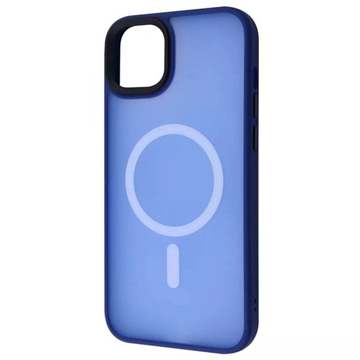 Чехол-накладка Wawe iPhone 14 Plus Matte Colorful Case with MagSafe Blue