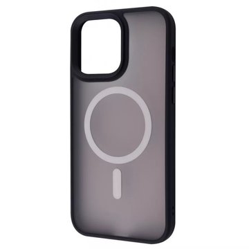 Чохол-накладка Wawe iPhone 14 Pro Matte Colorful Case with MagSafe Black