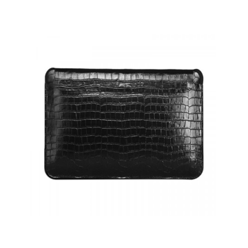 Чехол Wiwu Case MacBook 14 2021 Skin Pro Croco Geniunie Leather Sleeve Black