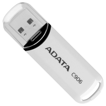 Флеш память USB ADATA C906 16Gb USB2.0 White (AC906-16G-RWH)