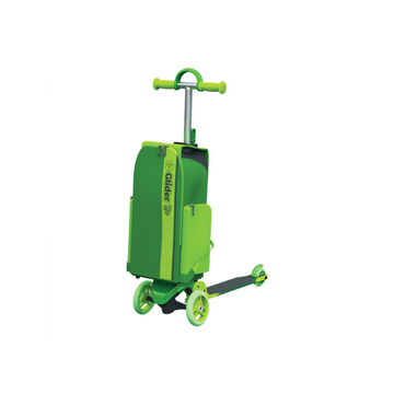 Дитячий самокат A-Toys Y Glider To Go XL с рюкзаком Green (100913)