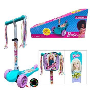 Дитячий самокат A-Toys Barbie PU LED (LS2119)