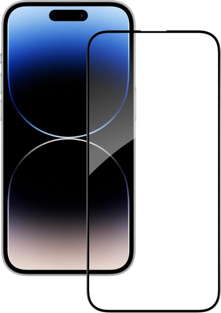 Защитное стекло ACCLAB Full Glue for Apple iPhone 14 Pro Max Black (1283126541988)