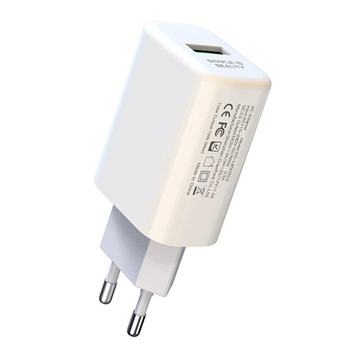 Зарядное устройство XO L85 3.0 QC + Lightning White