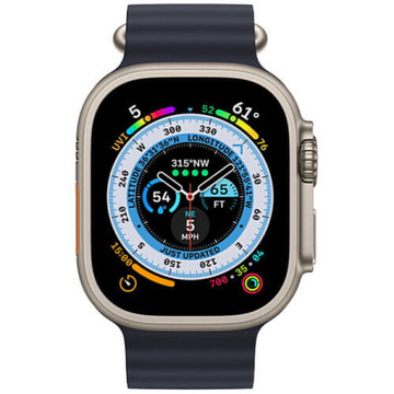 Смарт-годинник Apple Watch Ultra GPS + Cellular 49mm Titanium Case - Midnight Ocean (MQET3/MQFK3)