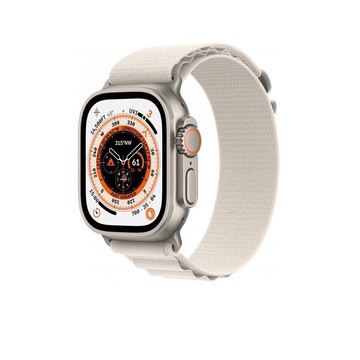 Смарт-годинник Apple Watch Ultra GPS + Cellular 49mm Titanium Case with Starlight Alpine Loop - L