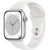 Смарт-годинник Apple Watch 8 GPS 41mm Silver Aluminum Case with White Sport Band (MP6L3)
