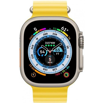 Смарт-годинник Apple Watch Ultra GPS + Cellular 49mm Titanium Case with Yellow Ocean Band (MNH93, MNHG3)