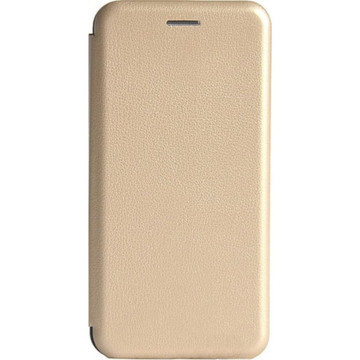 Чехол-книжка Premium Leather Case for Samsung A01 (2020) Gold