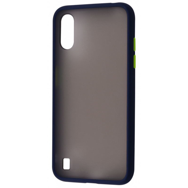 Чехол-накладка Matte Color Case for Samsung A01 (2020) Dark Blue