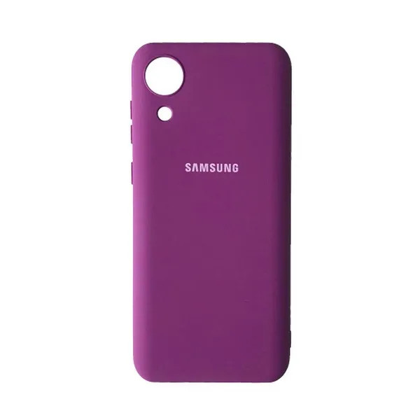 Чехол-накладка SilIcone Case Ful for Samsung A03 Core (A032) Grape