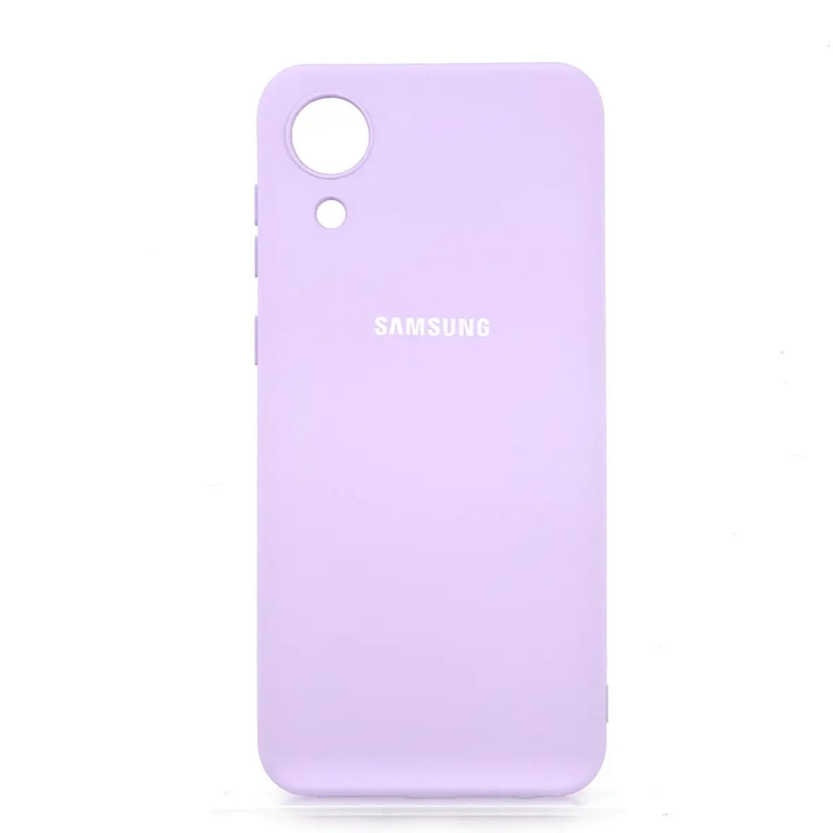 Чехол-накладка Soft SilIcone Case for Samsung A03 Core (A032) Lilac Light