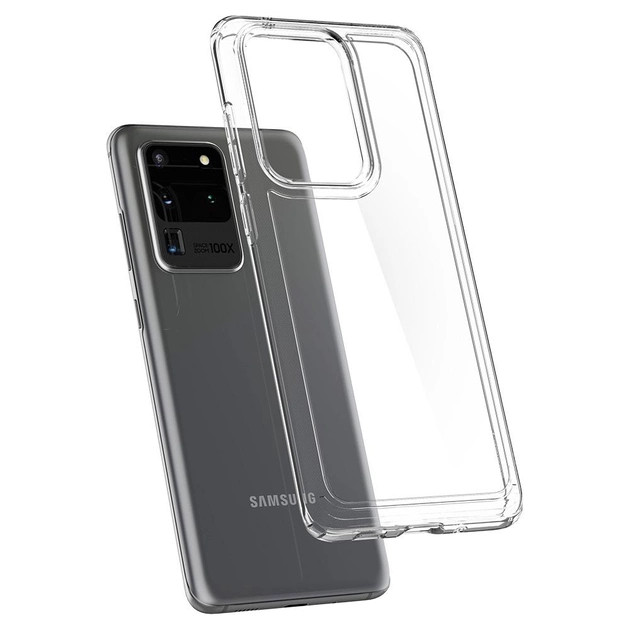 Чохол-накладка Spigen Hybrid for Samsung S20 Ultra Crystal Clear