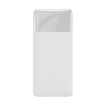 Зовнішній акумулятор Baseus Bipow Overseas 30000mAh 15W White